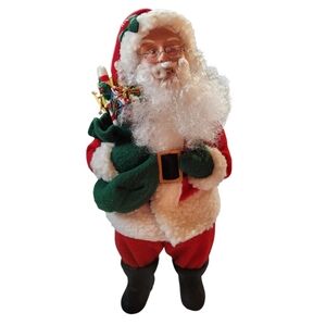 Vintage 90s 14" Santa Claus Christmas Holiday Figure Decor